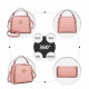 Růžová zipová crossbody dámská kabelka Zivana