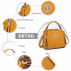 Žlutá zipová crossbody dámská kabelka Zivana