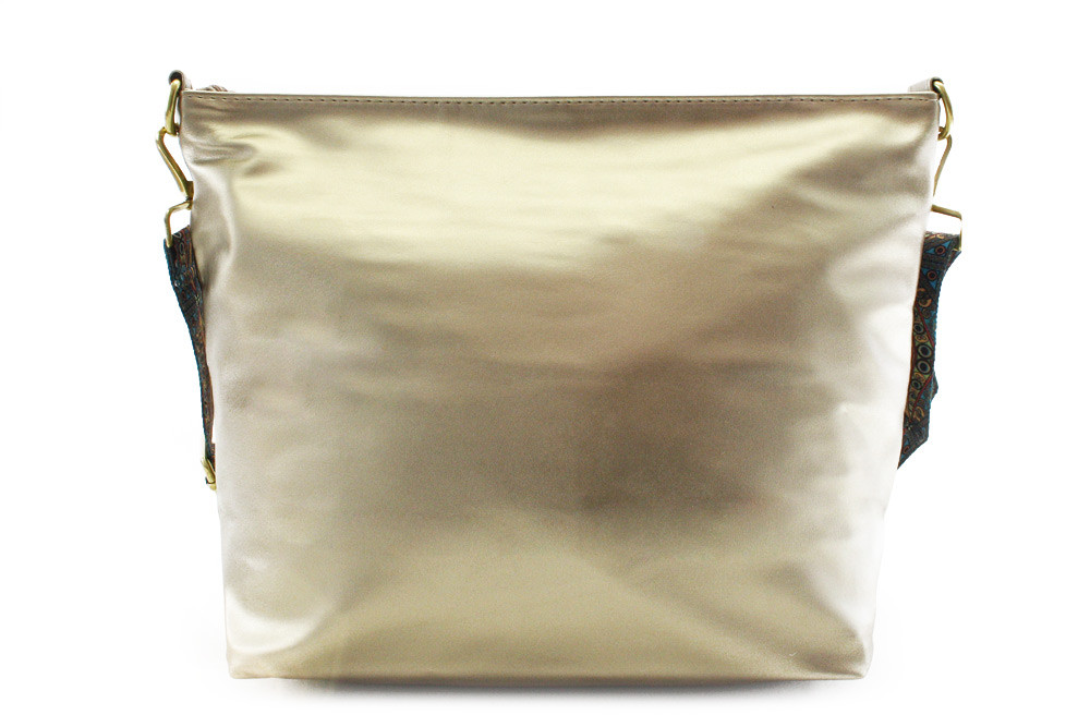Zlatá dámská jednoduchá crossbody kabelka Amaya