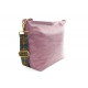 Růžová dámská jednoduchá crossbody kabelka Amaya