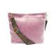 Růžová dámská jednoduchá crossbody kabelka Amaya