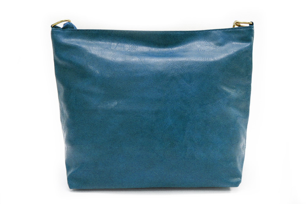 Modrá dámská jednoduchá crossbody kabelka Amaya