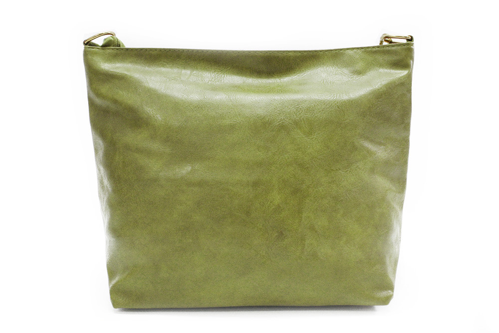 Světle zelená dámská jednoduchá crossbody kabelka Amaya