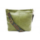 Světle zelená dámská jednoduchá crossbody kabelka Amaya
