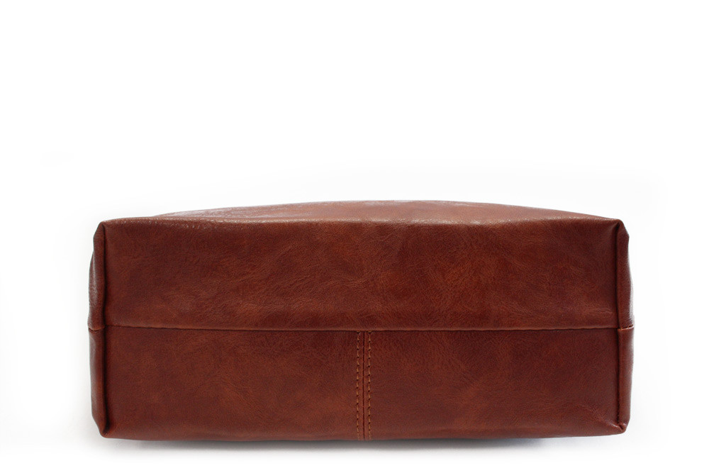 Tmavě hnědá dámská jednoduchá crossbody kabelka Amaya