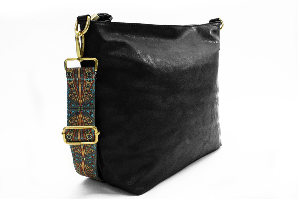 Černá dámská jednoduchá crossbody kabelka Amaya