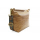 Hnědožlutá dámská jednoduchá crossbody kabelka Amaya