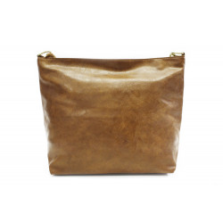 Hnědožlutá dámská jednoduchá crossbody kabelka Amaya