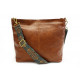 Hnědá dámská jednoduchá crossbody kabelka Amaya