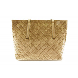 Světle hnědá dámská kabelka v sametovém vzhledu Aitana