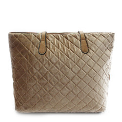 Světle hnědá dámská kabelka v sametovém vzhledu Desislava