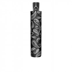 Bíločerný dámský plně automatický deštník Alika