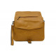 Tmavě žlutá dámská crossbody kabelka s ozdobnou klopnou Cherylyn