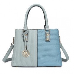 Modrá dámská kabelka do ruky i přes rameno Solara