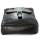 Černý pánský kožený zipový crossbag William