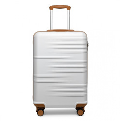 Bílý cestovní kvalitní malý kufr Zain