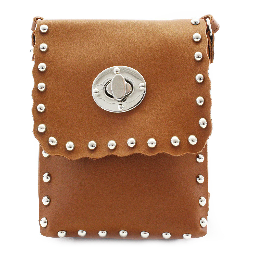 Hnědá klopnová dámská crossbody kabelka Elira