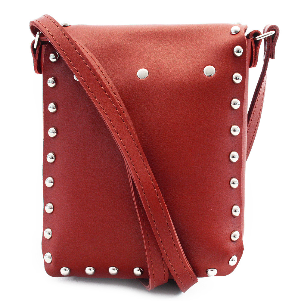 Červená klopnová dámská crossbody kabelka Elira