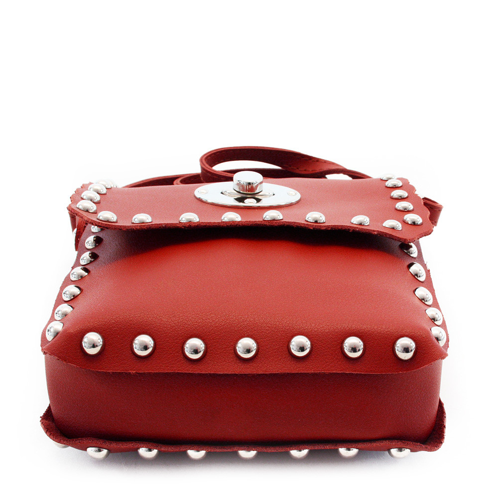 Červená klopnová dámská crossbody kabelka Elira