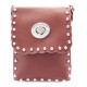 Tmavě růžová klopnová dámská crossbody kabelka Elira