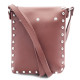 Tmavě růžová klopnová dámská crossbody kabelka Elira