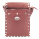 Tmavě růžová klopnová dámská crossbody kabelka Elira