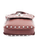 Tmavě růžová klopnová dámská crossbody kabelka Elira