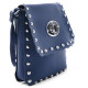 Tmavě modrá klopnová dámská crossbody kabelka Elira