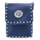 Tmavě modrá klopnová dámská crossbody kabelka Elira