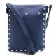 Tmavě modrá klopnová dámská crossbody kabelka Elira