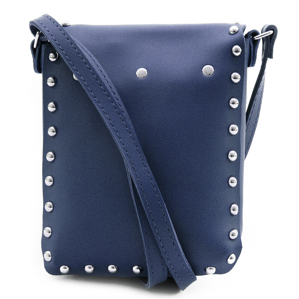 Tmavě modrá klopnová dámská crossbody kabelka Elira