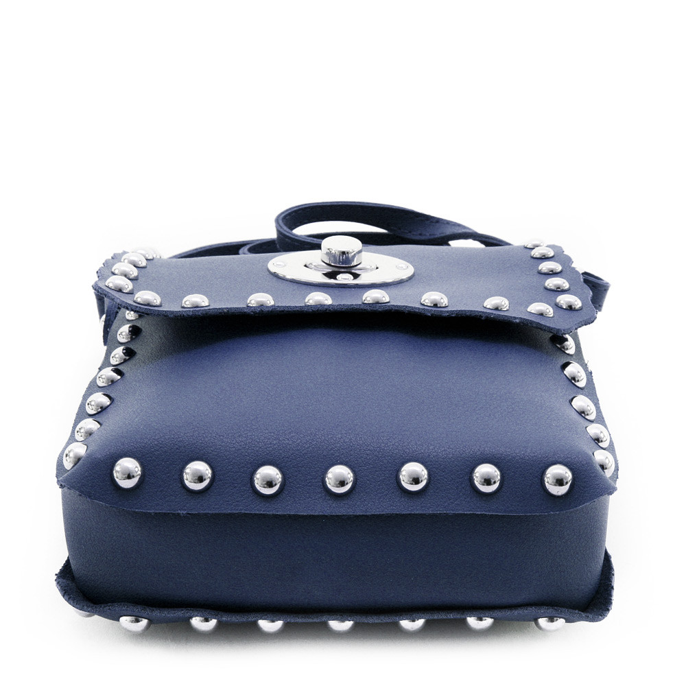 Tmavě modrá klopnová dámská crossbody kabelka Elira