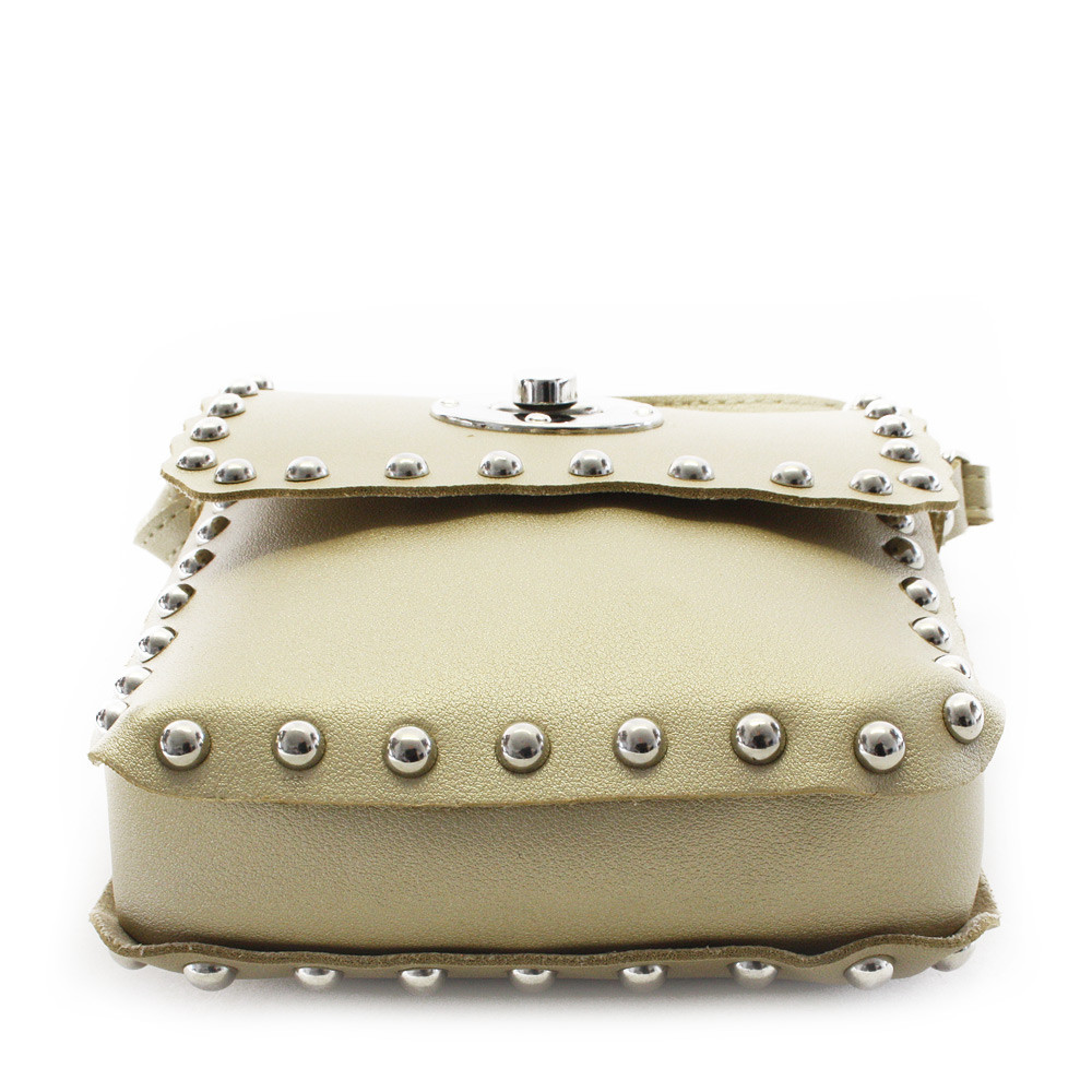 Zlatá klopnová dámská crossbody kabelka Elira