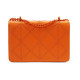 Oranžová dámská crossbody kabelka s ozdobnou klopnou Dobea