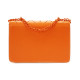 Oranžová dámská crossbody kabelka s ozdobnou klopnou Dobea