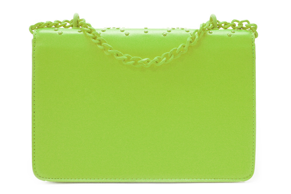 Světle zelená dámská crossbody kabelka s ozdobnou klopnou Dobea