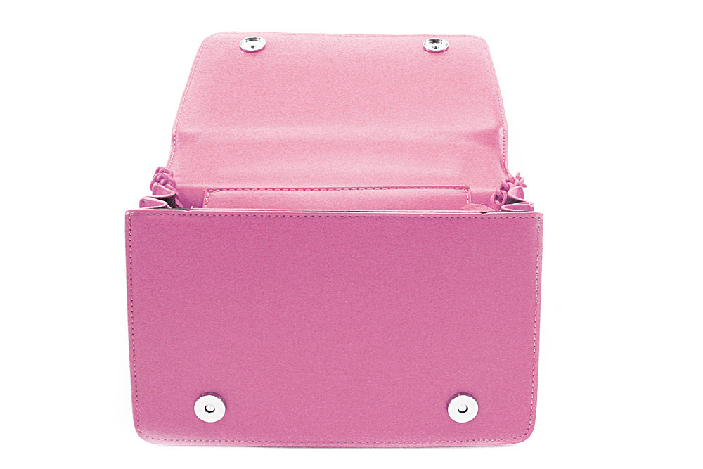 Světle růžová dámská crossbody kabelka s ozdobnou klopnou Dobea