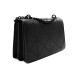 Černá dámská crossbody kabelka s ozdobnou klopnou Dobea