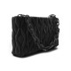 Černá netradiční prošívaná crossbody dámská kabelka Azzini