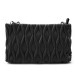 Černá netradiční prošívaná crossbody dámská kabelka Azzini