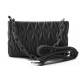 Černá netradiční prošívaná crossbody dámská kabelka Azzini