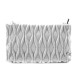 Stříbrná netradiční prošívaná crossbody dámská kabelka Azzini