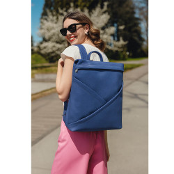 Modrý praktický dámský batoh Ivora