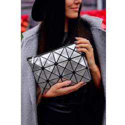 Tmavě stříbrná stylová dámská kosmetická taštička Elet