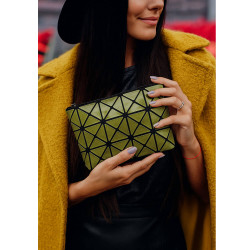 Lahvově zelená stylová dámská kosmetická taštička Elet