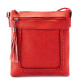 Červená crossbody dámská kabelka Bakest