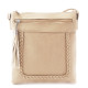 Krémová crossbody dámská kabelka Bakest
