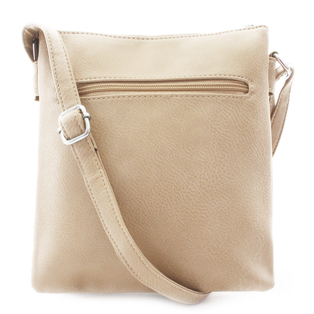 Krémová crossbody dámská kabelka Bakest