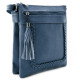 Tmavě modrá crossbody dámská kabelka Bakest