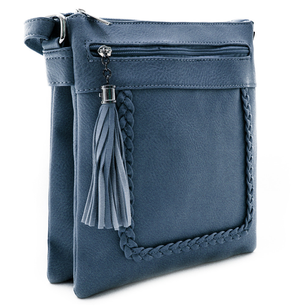 Tmavě modrá crossbody dámská kabelka Bakest